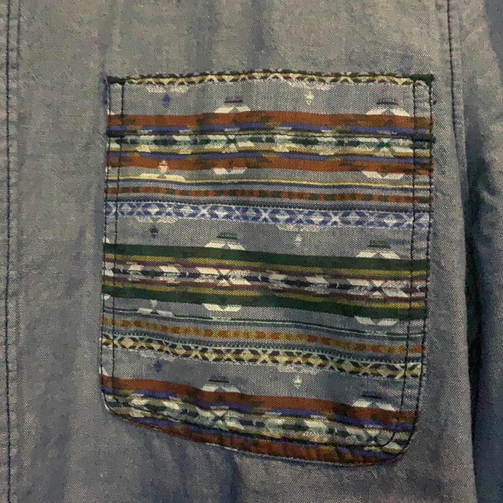 Blue Button Down - Picture 3 of 4